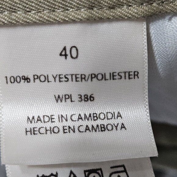 Haggar Mens Size 40 Pleated Cool 18 9.5in Inseam Khaki Shorts New Golf - Picture 7 of 7